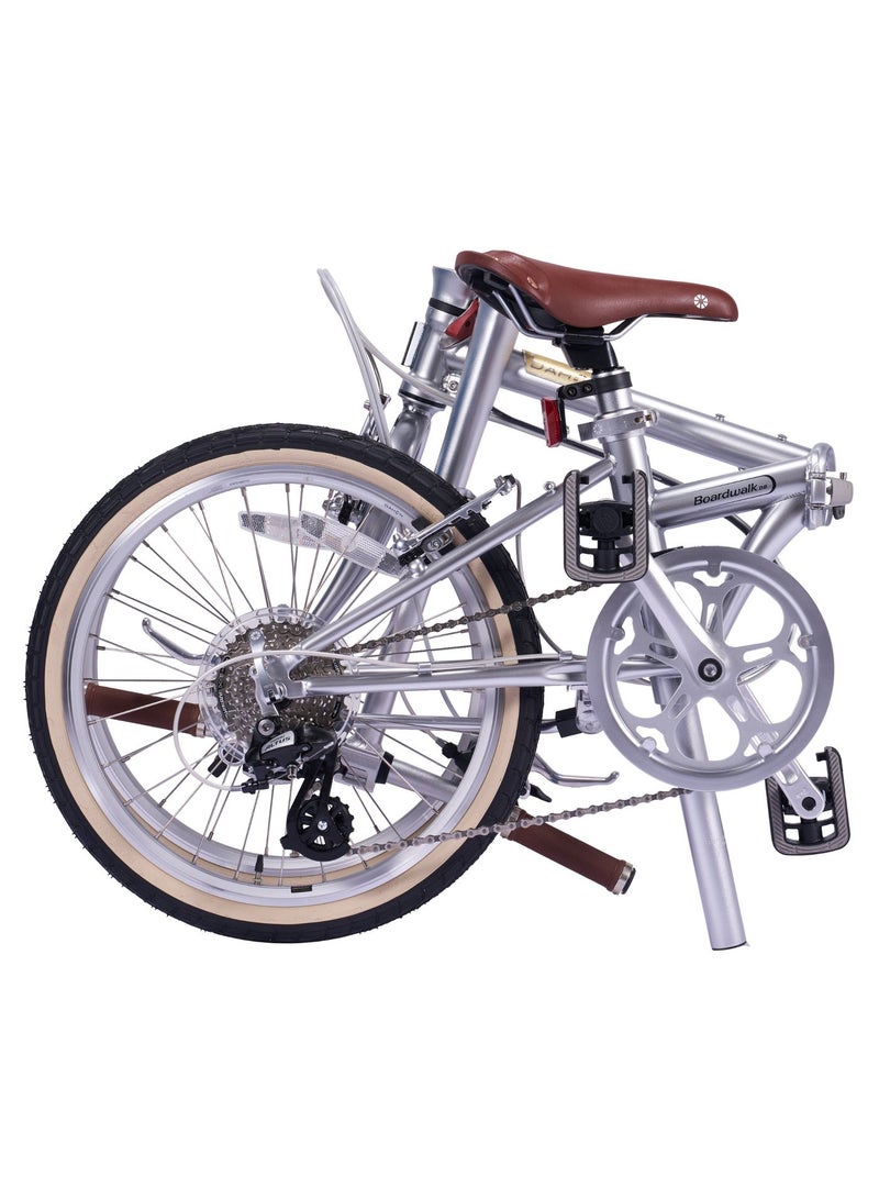Dahon Boardwalk D8 Folding Bike | 20-inch Wheels, 8-Speed Gears, Silver - Image 4